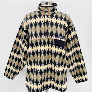 Patagonia Synchilla Snap-T Fleece Pullover Forest Carpet Industrial Large. EUC